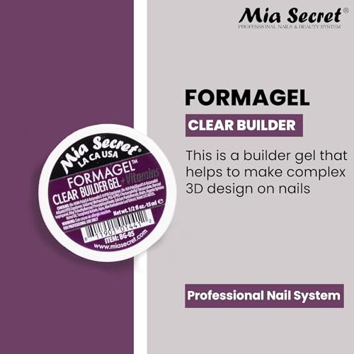 Mia Secret Formagel Clear Builder Gel - 0.5 oz Professional Nail System