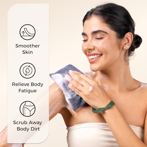 ZOMCHI Exfoliating Soap Saver Bag – 3 Pack (Pink, Mint, Gray)