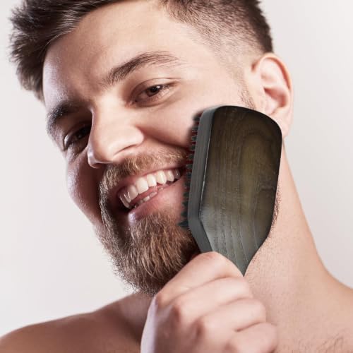 Norsewood Boar Bristle Hair & Beard Brush for Shine & Detangling
