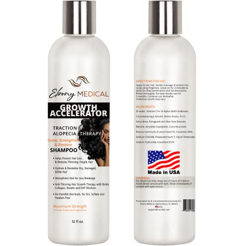 Ebony Medical Hair Growth Shampoo 12oz - Vegan & Sulfate-Free