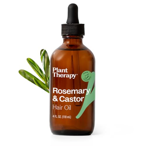 Plant Therapy Rosemary & Castor Oil Hair Treatment for Growth & Shine - 4 oz