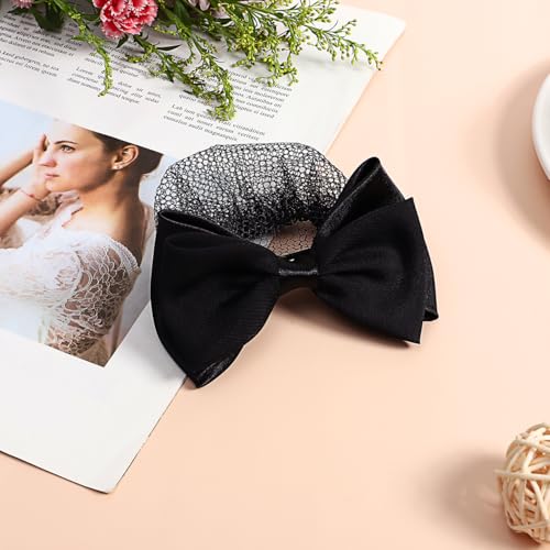 Beaupretty 2 Pack Butterfly Bow Hair Snood Net Clips for Women