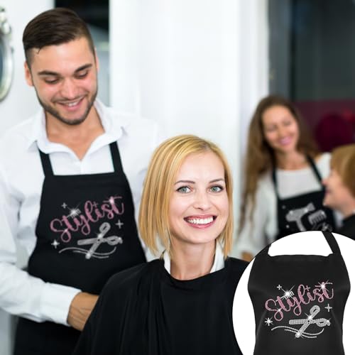 Auidy 6TXD Waterproof Hair Stylist Apron - 2 Pockets, Adjustable