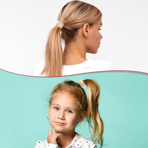 3 Pack Rhinestone Ponytail Holders for Women Girls - Sparkling Crystal Hair Ties