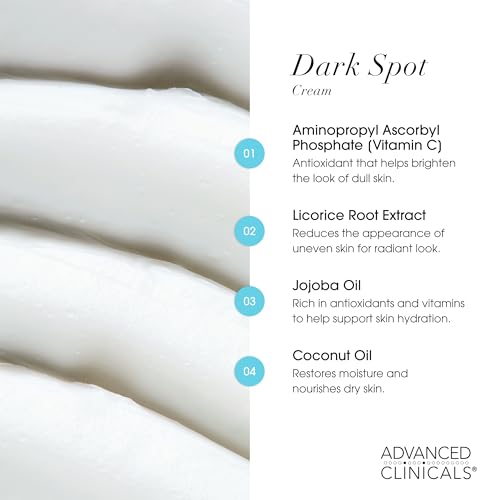 Vitamin C Dark Spot Cream for Face & Body - 8oz (2-Pack) | Advanced Clinicals
