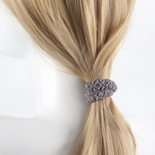 12pcs No Damage Hair Ties for Women - Soft Elastic Scrunchies