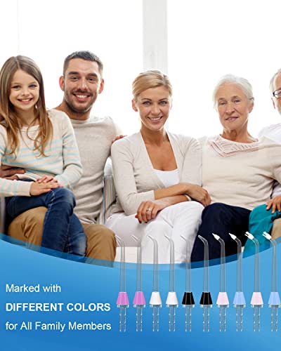 MySmile 10-Piece Oral Irrigator Nozzle Set for Waterpik & Mocel