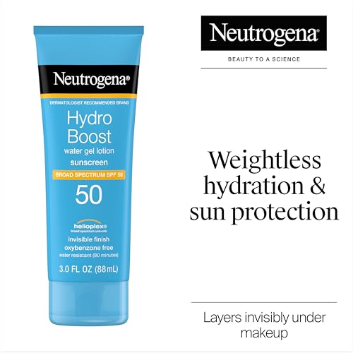 Neutrogena Hydro Boost Water Gel Sunscreen SPF 50 - Hydrating, Non-Greasy, Water-Resistant