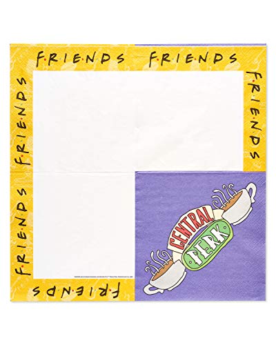 Friends Party Supplies - Lunch Napkins (50-Count) with Central Perk Design