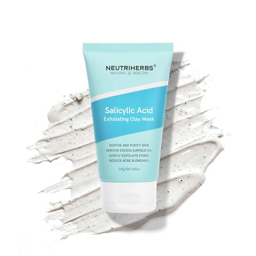 Salicylic Acid Clay Mask for Acne & Oily Skin - Hydrating & Purifying Facial Mask 3.5 Oz