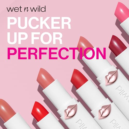 Wet n Wild Mega Last High Shine Lipstick – Nourishing Creamy Color, Pinky Ring (Pack of 2)