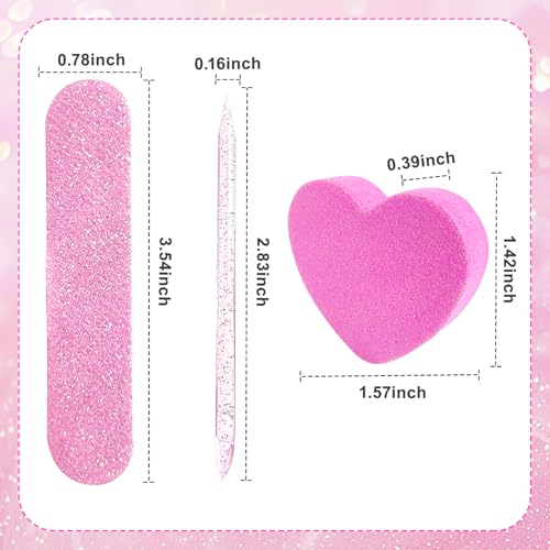 Suseniii 32-Piece Disposable Manicure Kit for Press-On Nail Prep