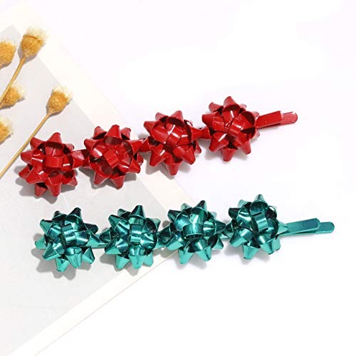 5-Piece Christmas Hair Clip Set - Festive Holiday Hair Barrettes for Women