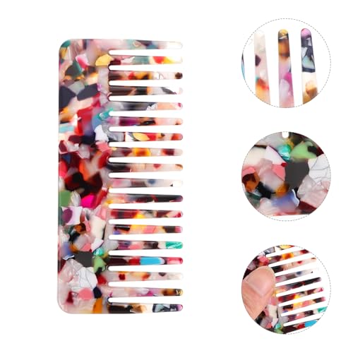 Beaupretty Tortoiseshell Wide Tooth Comb - Anti-Static Detangling Hair Comb