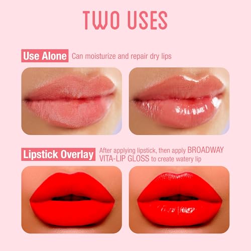 Ruby Kisses Broadway Vita-Lip Clear Lip Gloss, 12 Pack - Hydrating Oil