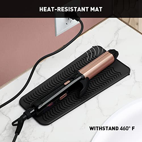 ZAXOP Heat-Resistant Silicone Mat Pouch for Hair Tools