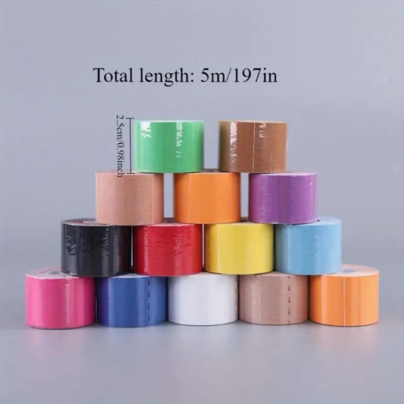 Kinesiology Tape - 6 Pcs Waterproof Athletic Bandage for Muscle Recovery | Pain Relief Strapping