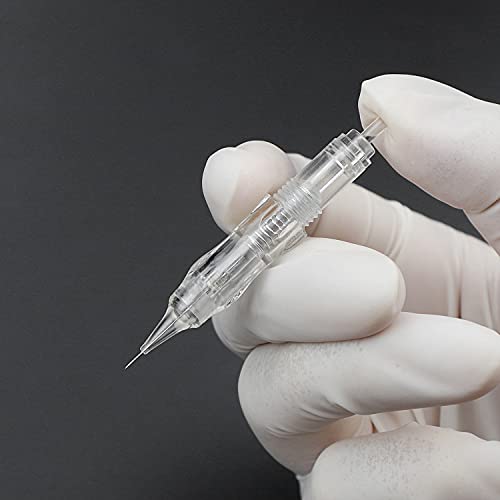 BIOMASER 10PCS 1R-0.18MM Sterilized Permanent Makeup Needles