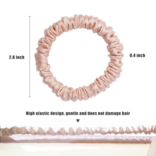 Byitre Combination 3 6-Pack 22 Momme Silk Hair Ties - Premium Hair Accessories