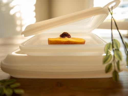 Leakproof Silicone Sandwich Storage Bag - 6.5" x 1.1" x 6.5" - Microwave Safe & Travel Ready