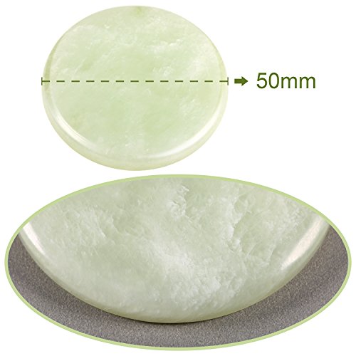 2-Pack Jade Stone Pallet for Eyelash Extension Glue - 2 Inch