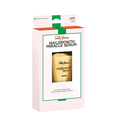 Sally Hansen Nailgrowth Miracle® Nail Strengthener Serum with Biotin & Peptides - Clear Treatment for Stronger, Longer Nails