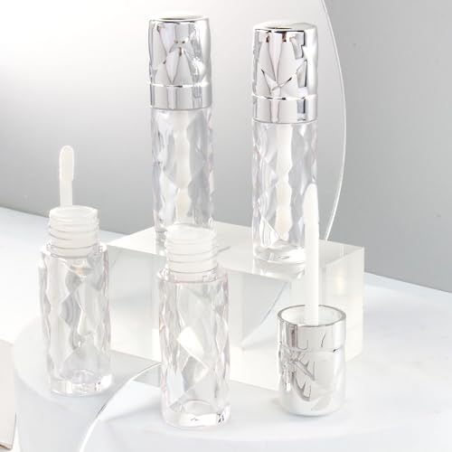 COSIDEA 16pcs 5ml Empty Lip Gloss Tubes with Wands - Prismatic