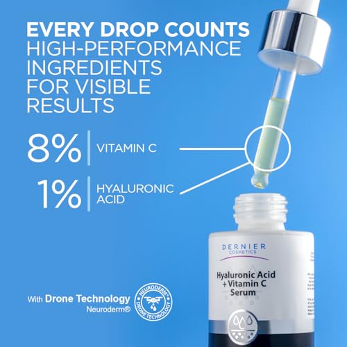 Dernier Vitamin C & Hyaluronic Acid Face Serum - Anti-Aging Dark Spot Corrector