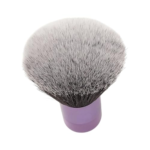 BevyGold Violet Large Kabuki Powder Brush - Ultra-Soft Face & Body Makeup Tool