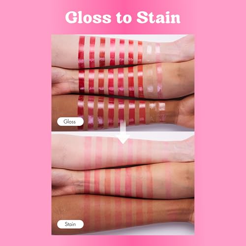 COLORGRAM Fruity Glass Tint - 02 Dewy Grapefruit Moisturizing Lip Stain