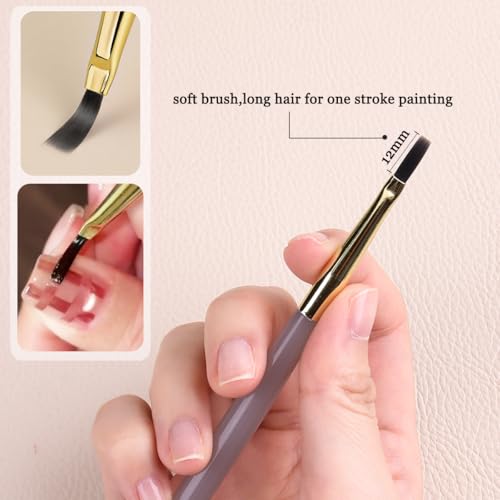 3PCS Nail Art Brush Set for Plaid & Checkerboard Designs