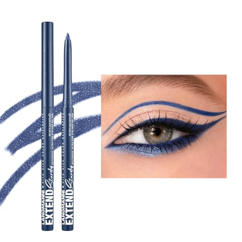 Mefyhtune Blue Waterproof Retractable Eyeliner Pencil 08# - Hypoallergenic & Smudge-Proof