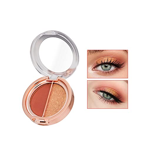 Timipoo Double Color Eye Shadow Palette - Matte & Shimmer Shades