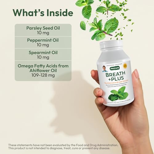 ANDREW LESSMAN ProCaps Breath Plus Internal Breath Freshener, 60 Softgels