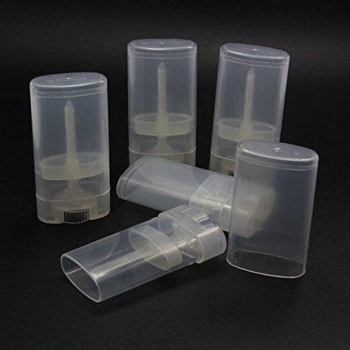 15 ML Clear Plastic Deodorant Containers for Lip Balm - 10 Pcs