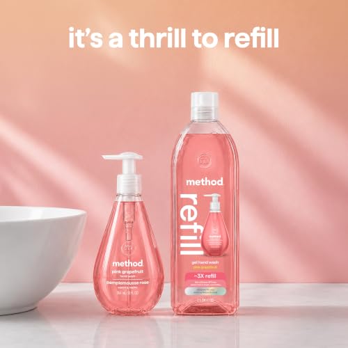 Method Gel Hand Wash Refill - Pink Grapefruit, 34 Fl Oz