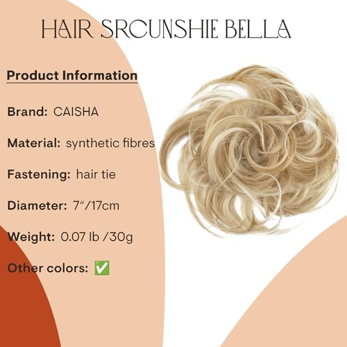 CAISHA Blonde Mix Synthetic Hair Bun Chignon G30B - Heat-Resistant & Washable