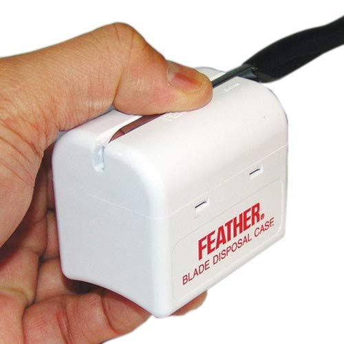 Feather Razor Disposal Case 1 Count - Safe Blade Holder for Feather Razors