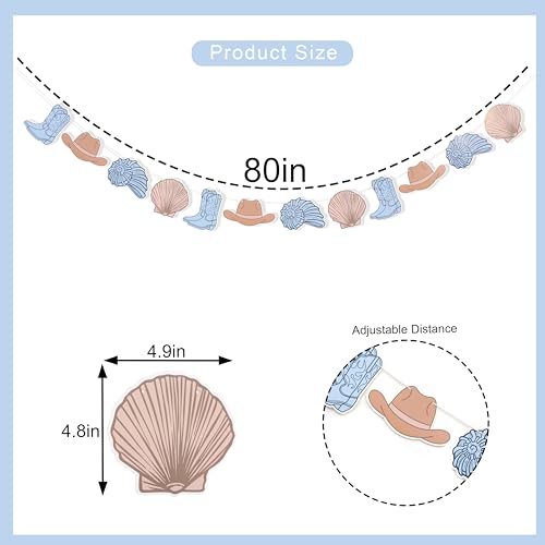 Coastal Bachelorette Photo Banner - Seashell Party Decorations