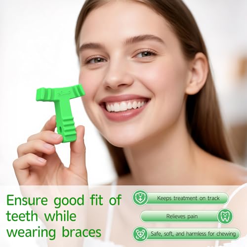 NFETLLD 4 Pcs Aligners Chewies Multicolor – Medical-Grade Silicone Teeth Tray Seaters