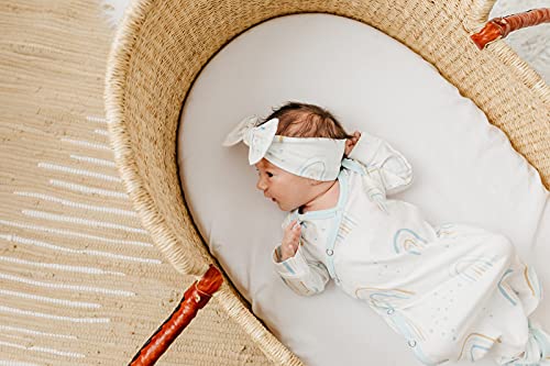 Copper Pearl Skye Baby Bow Headband - Soft & Stretchy Hair Accessory