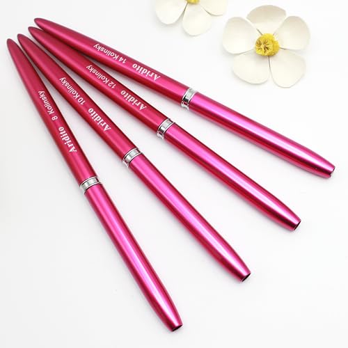 Aridito 100% Kolinsky Acrylic Nail Brush - Professional Flat Brush #12
