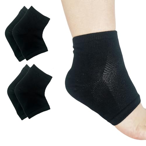 FonsBleaudy Gel Heel Socks for Kids - Plantar Fasciitis Pain Relief (2 Pairs)