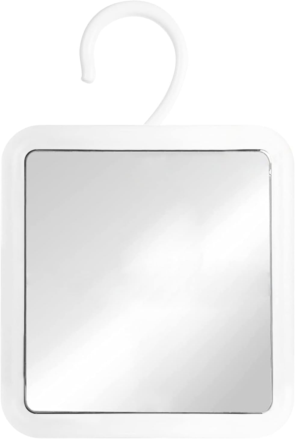 Hanging Fogless Shower Mirror for Shaving - 360° Rotatable, Anti-Fog, Shatterproof | 6.3" x 6.3" - Black
