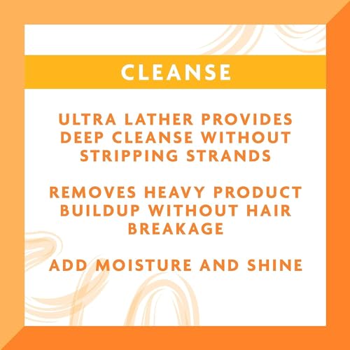 Cantu Moisturizing Cream Shampoo with Shea Butter, 13.5 fl oz (Pack of 2)