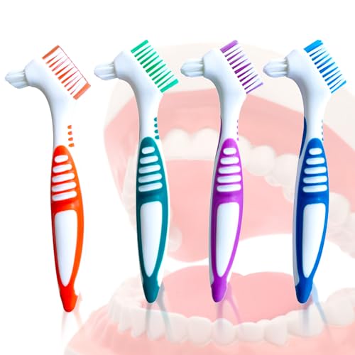 Denture Cleaning Brush Set - 4PCS Soft Bristle Toothbrushes