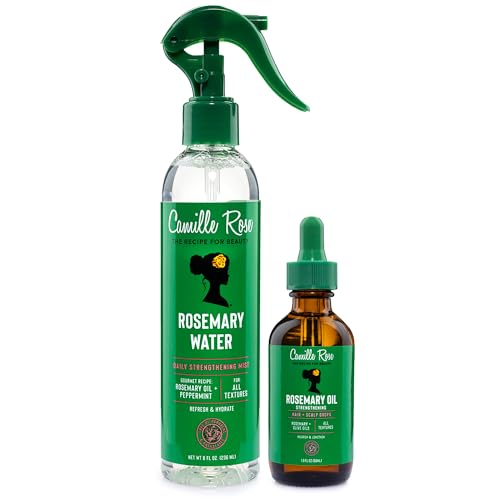 Camille Rose Rosemary Water Mist & Hair Oil Strengthening Scalp Care Set