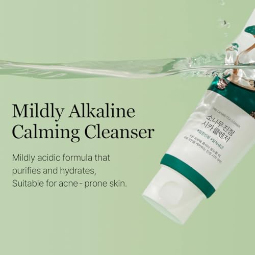ROUND LAB Pine Cica Cleanser - Acne Face Wash with Salicylic Acid & Hyaluronic Acid, 150ml