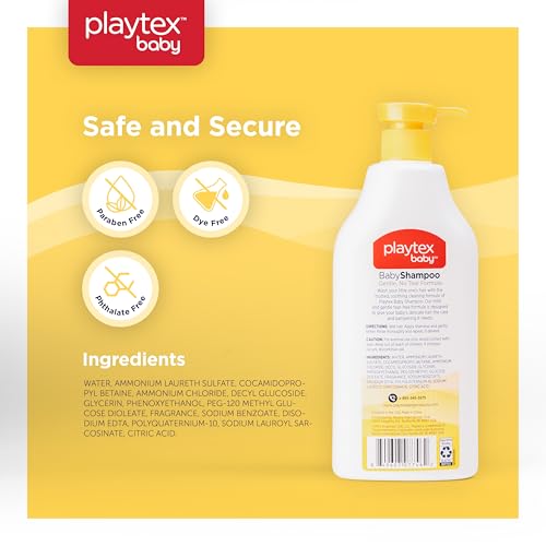 Playtex Baby Shampoo, Tear-Free & Hypoallergenic, 21 oz Bottles (3-Pack)