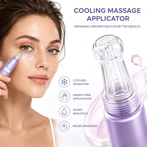 Hydrating Under Eye Firming Gel - 2 Pack Fast-Absorbing Eye Serum, 15mL
